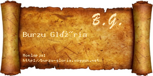Burzu Glória névjegykártya